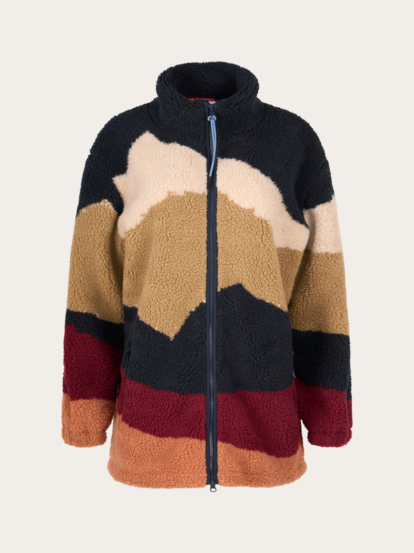 Teddy printed high neck zip jacket - Item Colour
