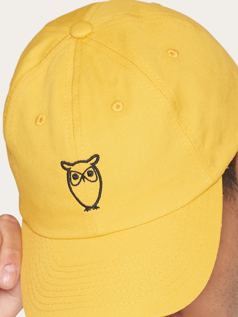 KnowledgeCotton Apparel - MEN Twill baseball cap - GOTS/Vegan Caps 1429 Misted Yellow