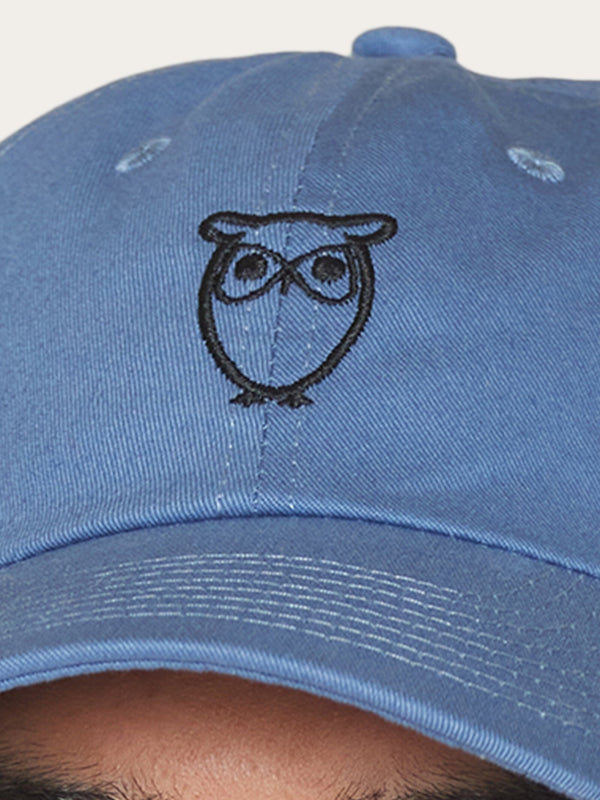 KnowledgeCotton Apparel - MEN Twill baseball cap - GOTS/Vegan Caps 1432 Moonlight Blue