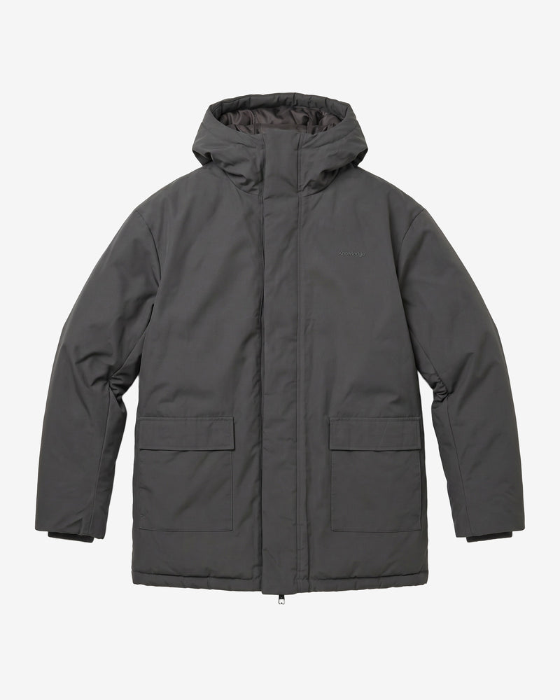 KnowledgeCotton Apparel - MEN Vent 200 insulated parka Jackets 1504 Volcanic Ash