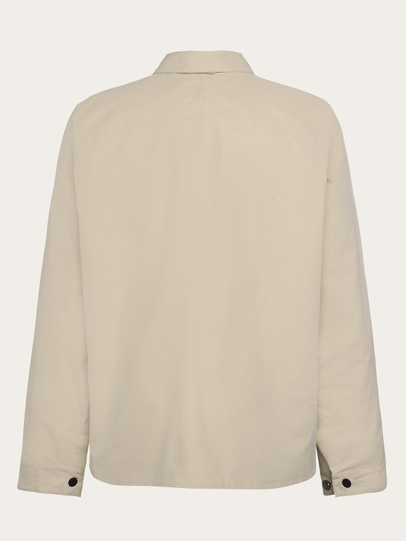 KnowledgeCotton Apparel - MEN Vent Canvas 200 Classic Jacket - GOTS/Vegan Jackets 1228 Light feather gray