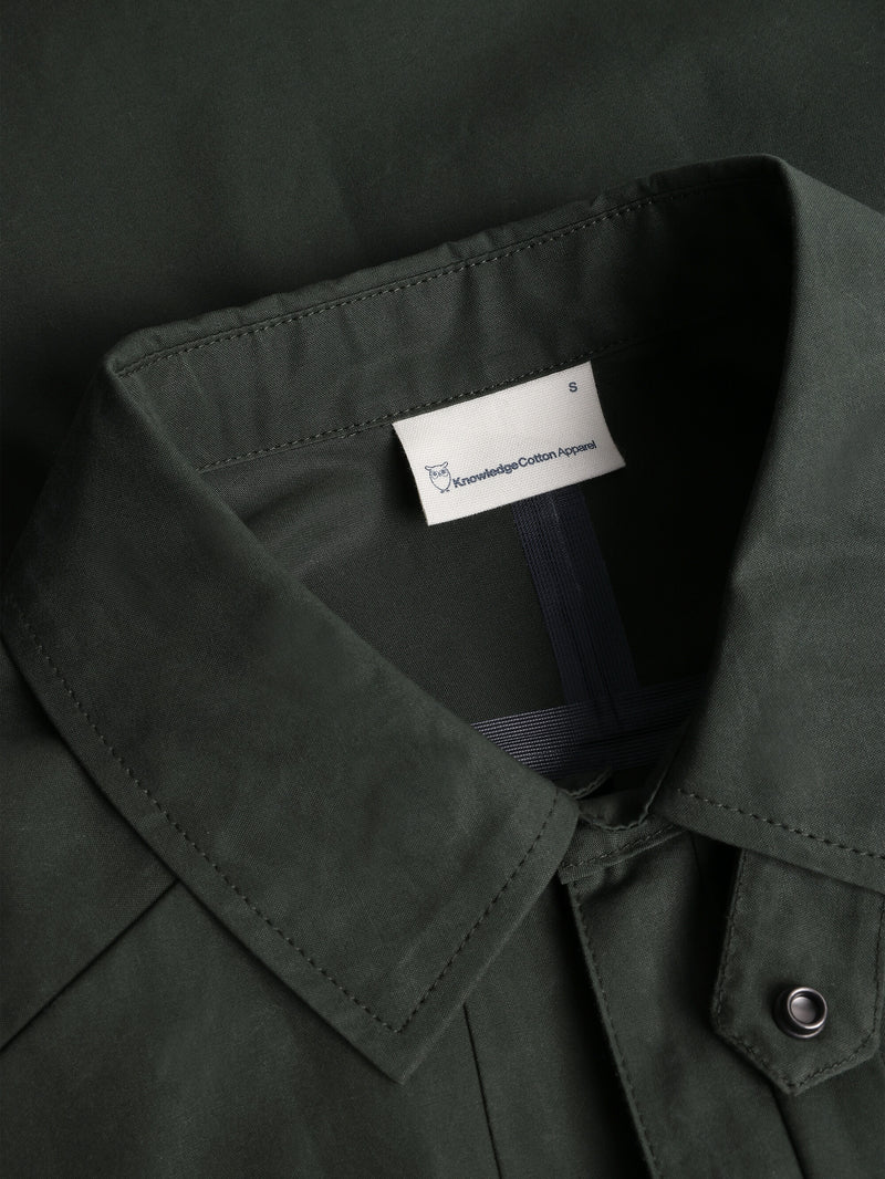 KnowledgeCotton Apparel - WMN Vent Canvas 200 Classic Jacket - GOTS/Vegan Jackets 1090 Forrest Night