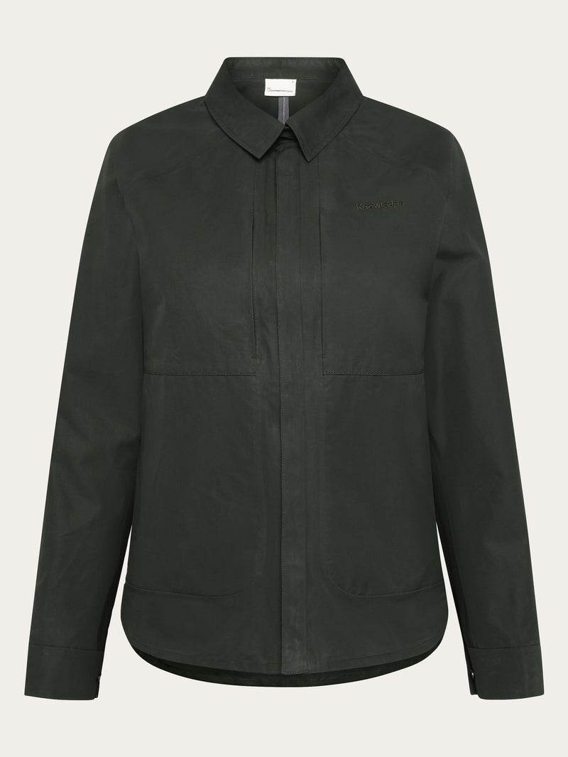 KnowledgeCotton Apparel - WMN Vent Canvas 200 Classic Jacket - GOTS/Vegan Jackets 1090 Forrest Night