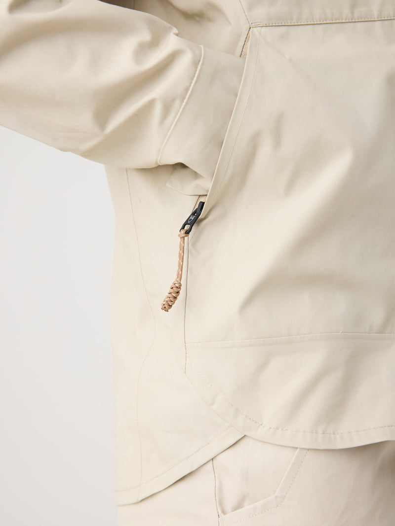 KnowledgeCotton Apparel - WMN Vent Canvas 200 Classic Jacket - GOTS/Vegan Jackets 1228 Light feather gray