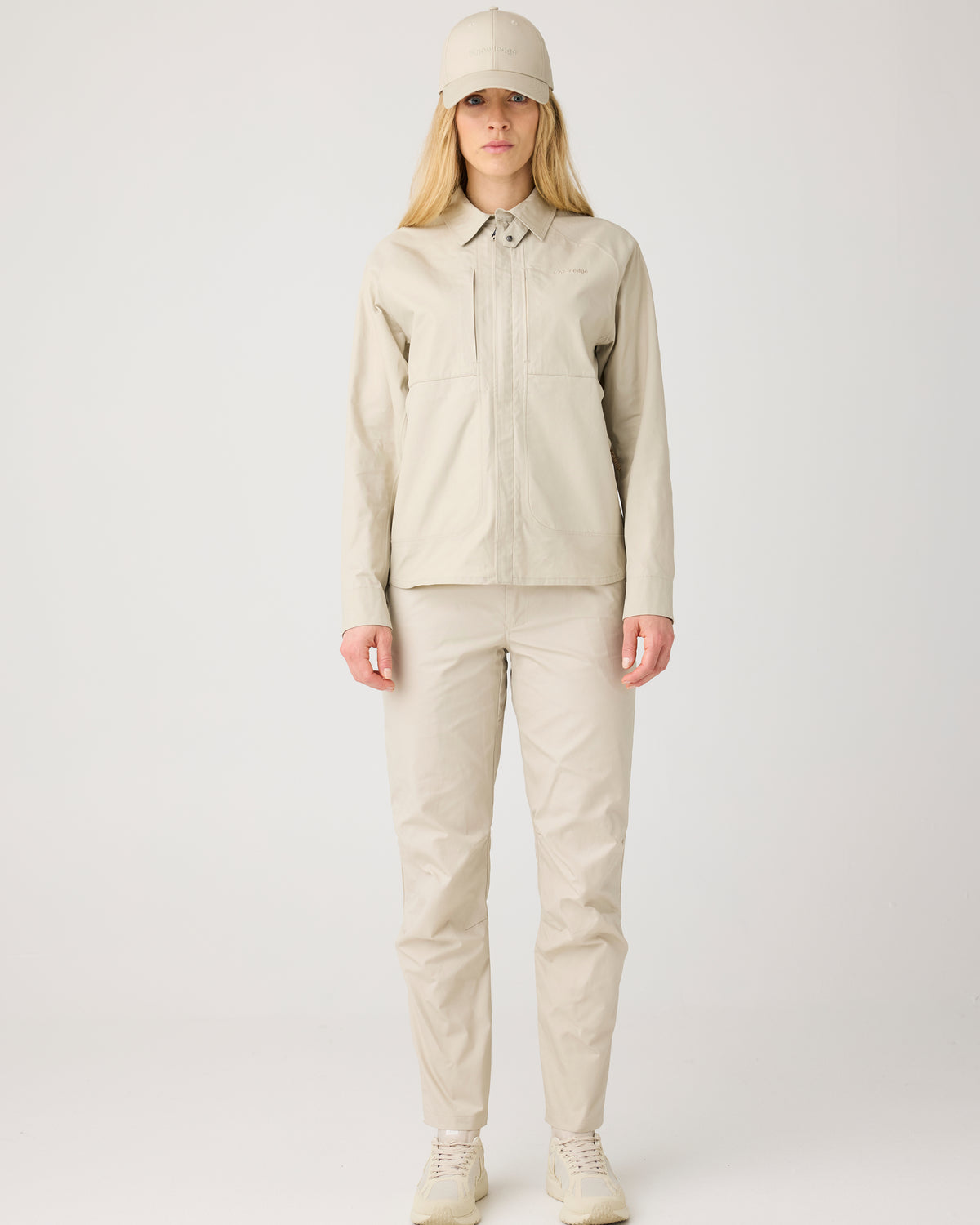 KnowledgeCotton Apparel - WMN Vent Canvas 200 classic pants Pants 1228 Light feather gray