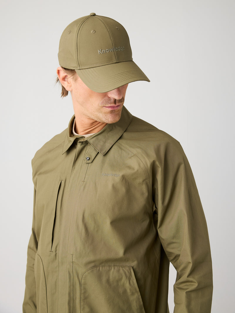 KnowledgeCotton Apparel - MEN Vent canvas 200 jacket Jackets 1068 Burned Olive