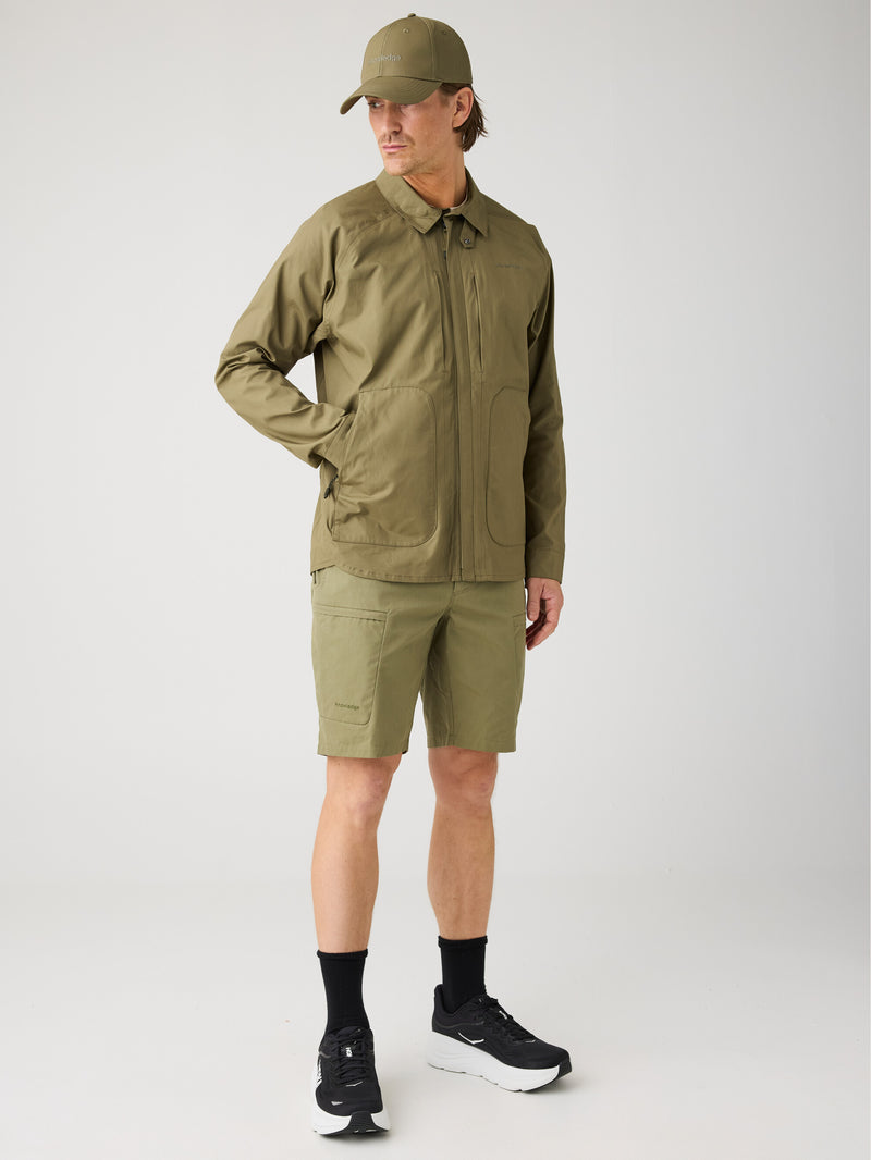KnowledgeCotton Apparel - MEN Vent canvas 200 jacket Jackets 1068 Burned Olive