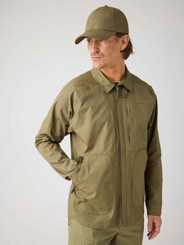 KnowledgeCotton Apparel - MEN Vent canvas 200 jacket Jackets 1068 Burned Olive