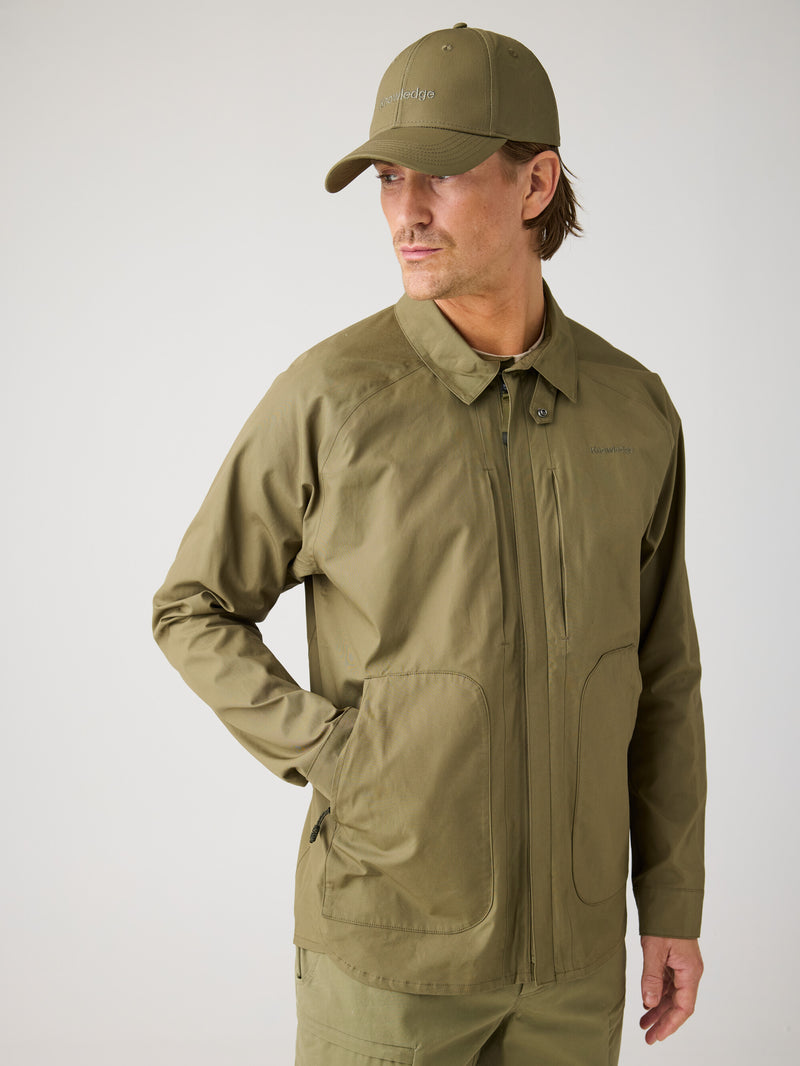 KnowledgeCotton Apparel - MEN Vent canvas 200 jacket Jackets 1068 Burned Olive
