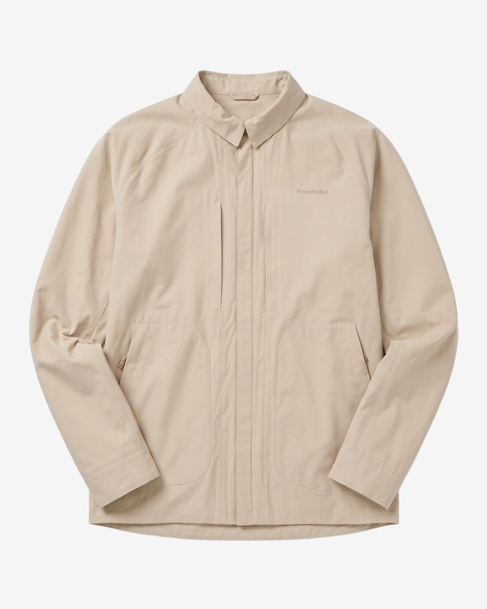 KnowledgeCotton Apparel - MEN Vent canvas 200 jacket Jackets 1228 Light feather gray