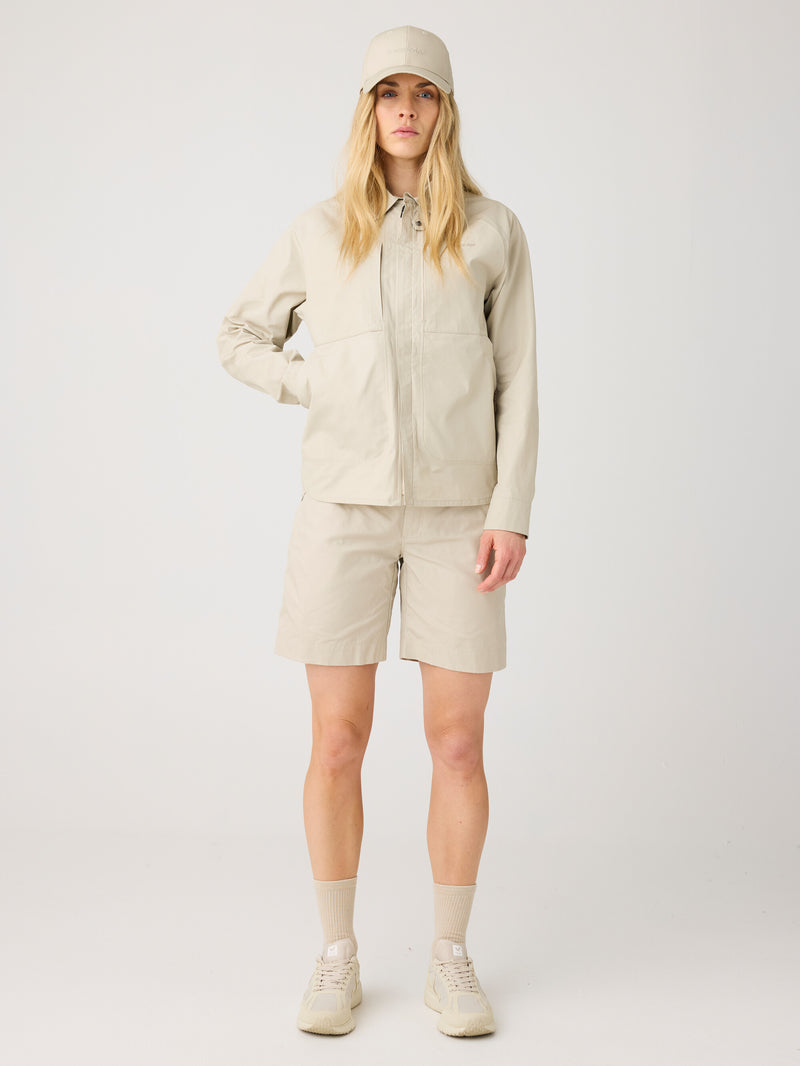 KnowledgeCotton Apparel - WMN Vent canvas 200 jacket Jackets 1228 Light feather gray