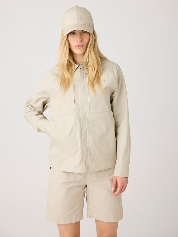 KnowledgeCotton Apparel - WMN Vent canvas 200 jacket Jackets 1228 Light feather gray