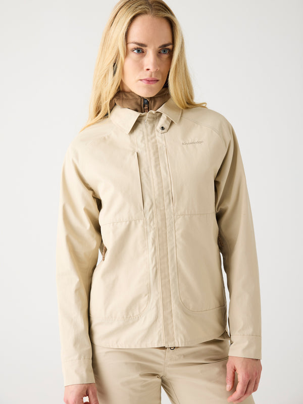 KnowledgeCotton Apparel - WMN Vent canvas 200 jacket Jackets 1228 Light feather gray