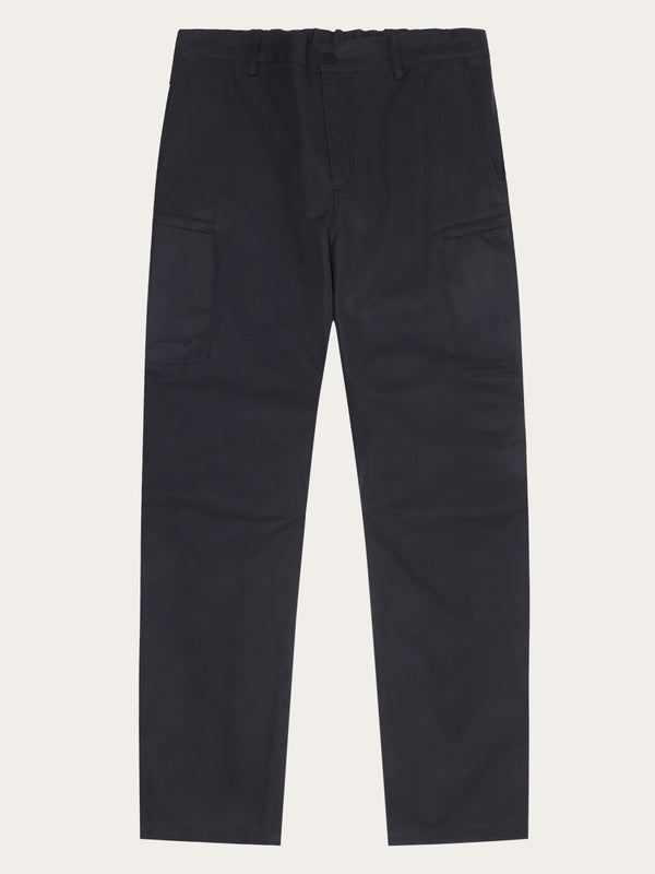 KnowledgeCotton Apparel - MEN Vent canvas 200 pants Pants 1300 Black Jet