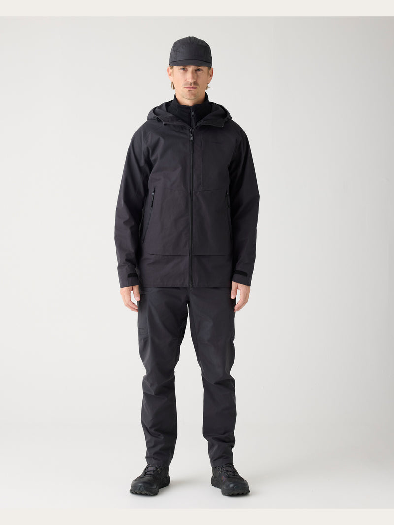 KnowledgeCotton Apparel - MEN Vent canvas 200 pants Pants 1300 Black Jet