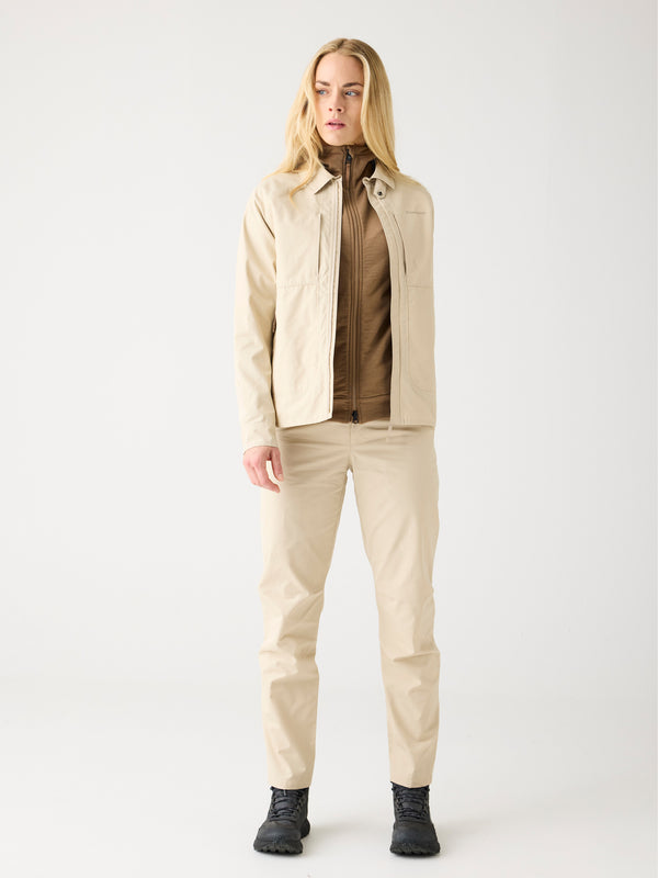 KnowledgeCotton Apparel - WMN Vent canvas 200 pants Pants 1228 Light feather gray