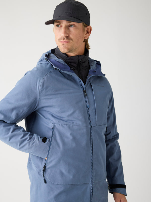 KnowledgeCotton Apparel - MEN Vent canvas 270 shell jacket Jackets 1226 Vintage Indigo