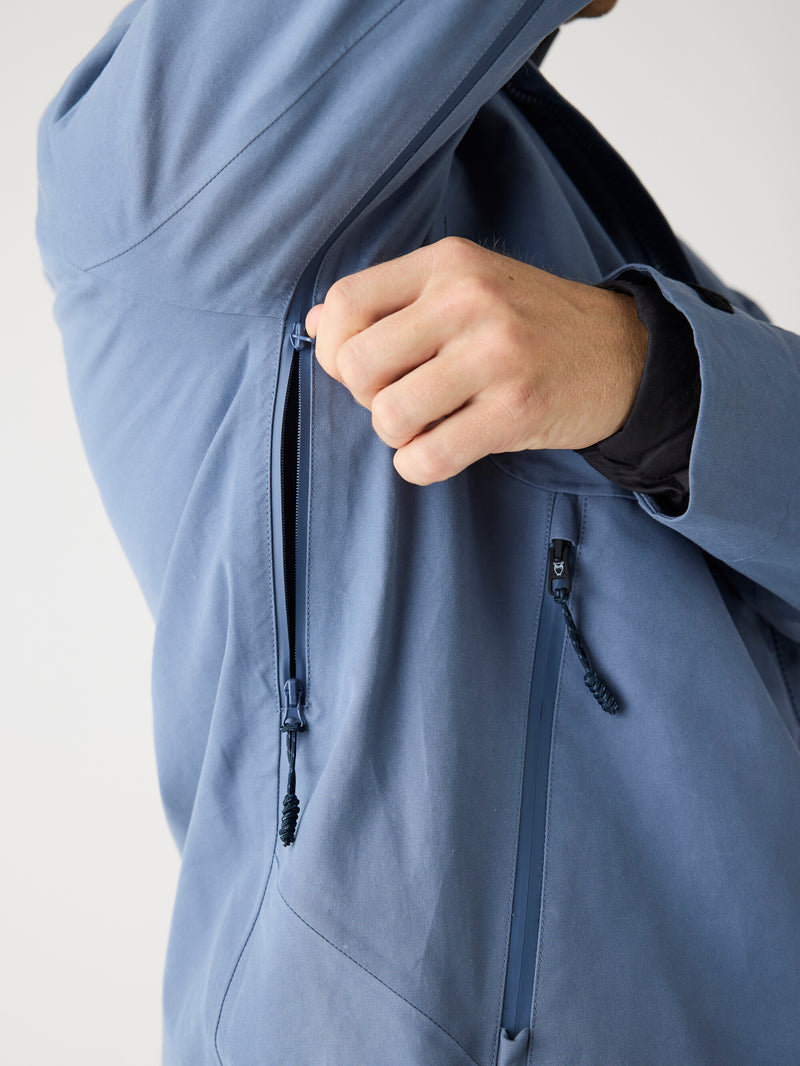 KnowledgeCotton Apparel - MEN Vent canvas 270 shell jacket Jackets 1226 Vintage Indigo
