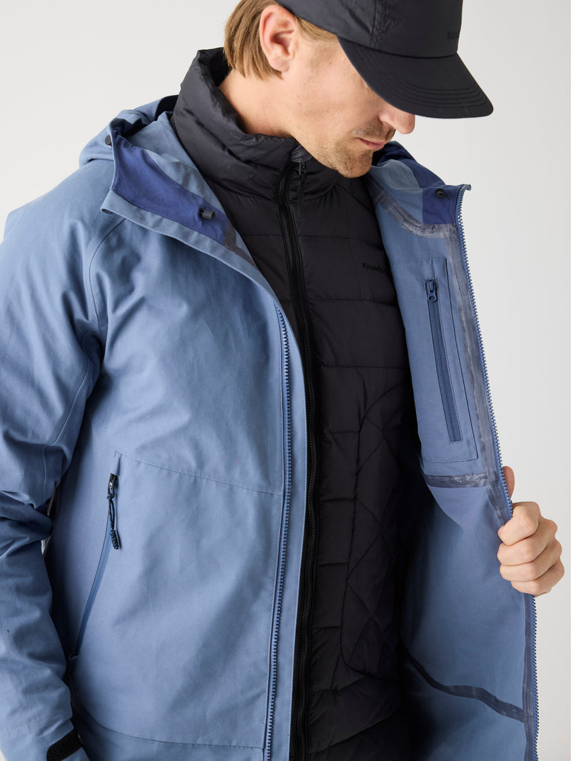 KnowledgeCotton Apparel - MEN Vent canvas 270 shell jacket Jackets 1226 Vintage Indigo