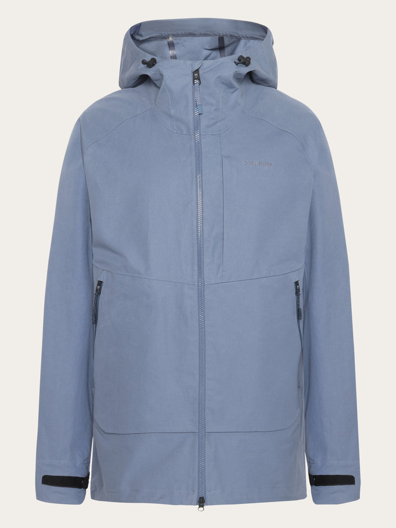 KnowledgeCotton Apparel - MEN Vent canvas 270 shell jacket Jackets 1226 Vintage Indigo