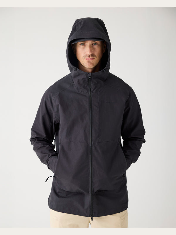 KnowledgeCotton Apparel - MEN Vent canvas 270 shell jacket Jackets 1300 Black Jet