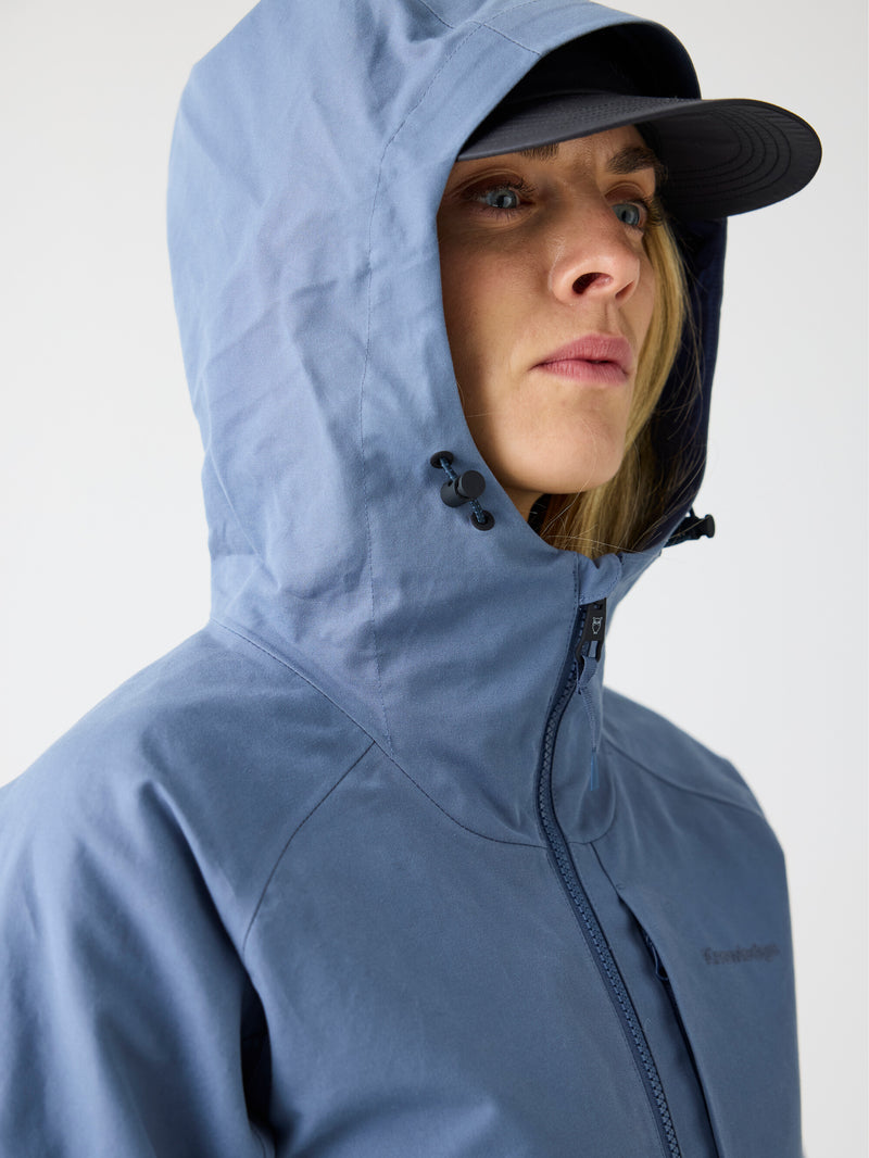 KnowledgeCotton Apparel - WMN Vent canvas 270 shell jacket Jackets 1226 Vintage Indigo