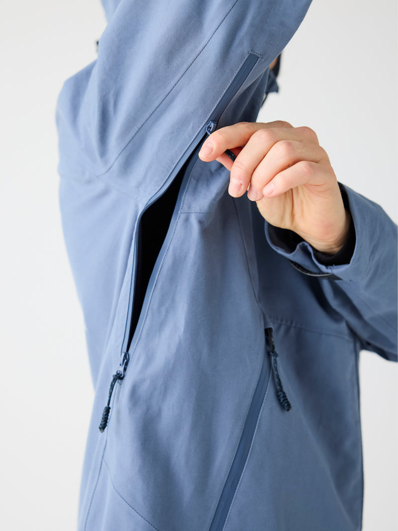 KnowledgeCotton Apparel - WMN Vent canvas 270 shell jacket Jackets 1226 Vintage Indigo