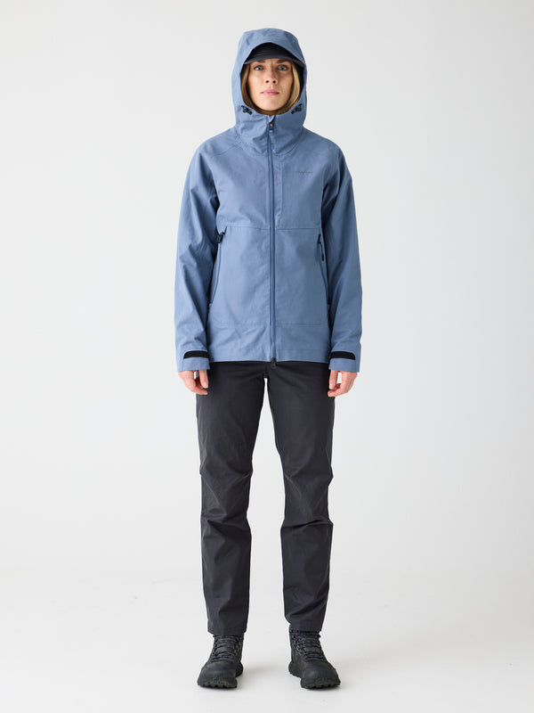 KnowledgeCotton Apparel - WMN Vent canvas 270 shell jacket Jackets 1226 Vintage Indigo