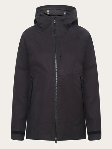 KnowledgeCotton Apparel - WMN Vent canvas 270 shell jacket Jackets 1300 Black Jet