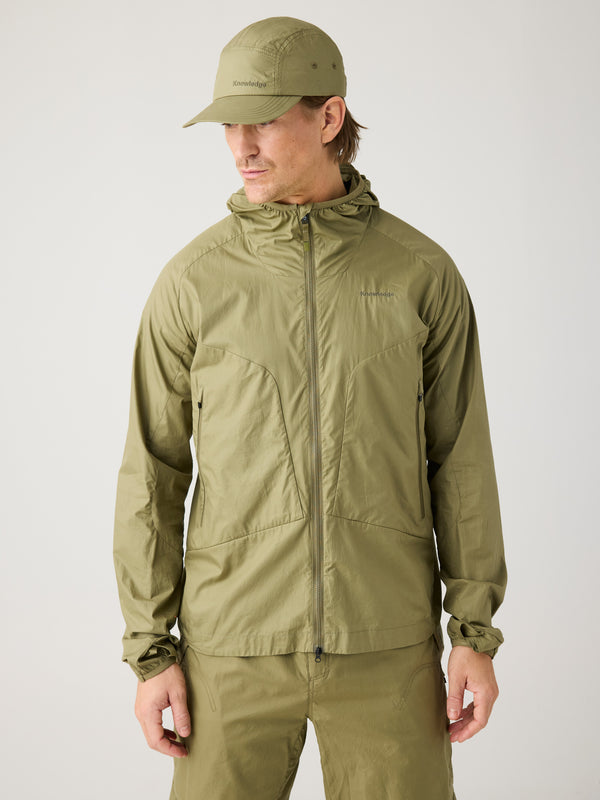 KnowledgeCotton Apparel - MEN Vent ripstop 90 jacket Jackets 1068 Burned Olive