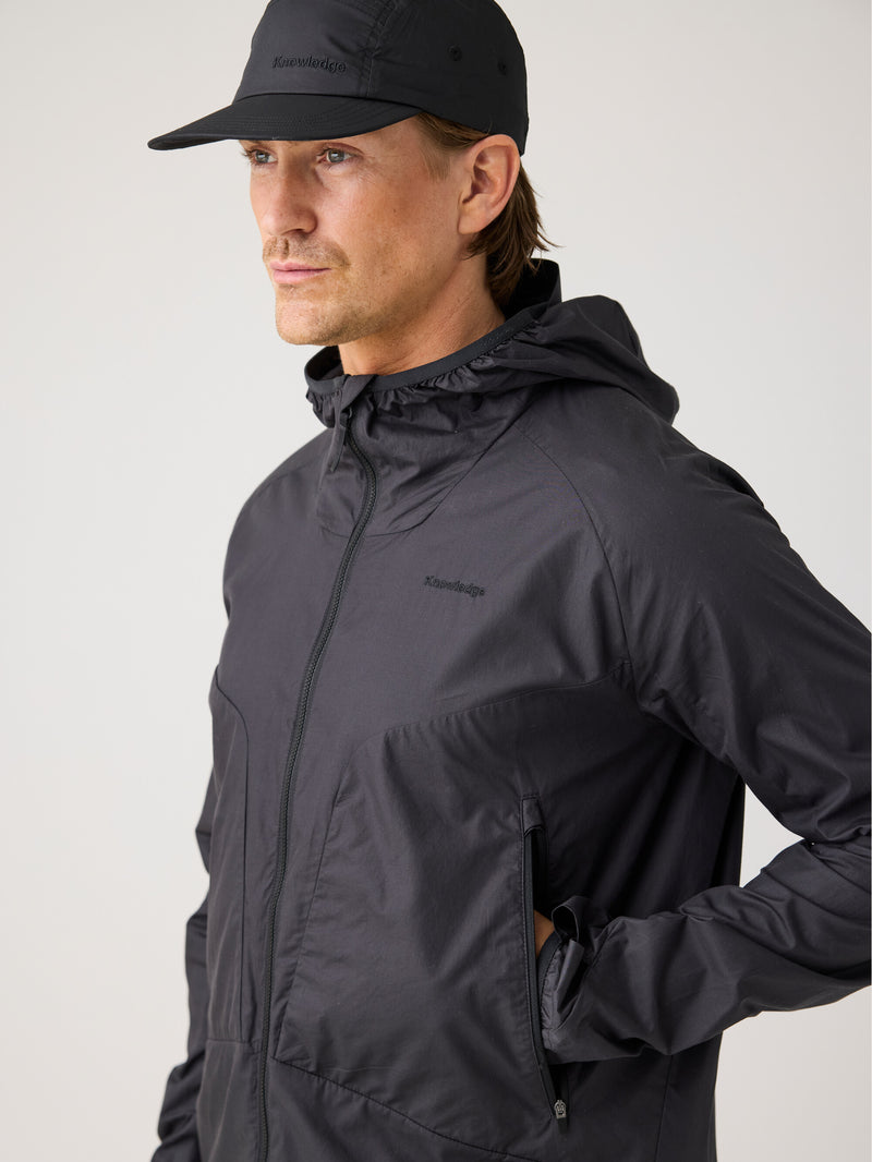 KnowledgeCotton Apparel - MEN Vent ripstop 90 jacket Jackets 1300 Black Jet