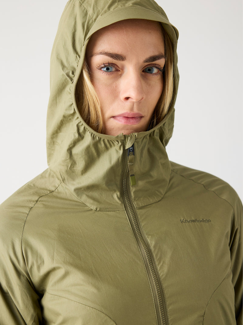 KnowledgeCotton Apparel - WMN Vent ripstop 90 jacket Jackets 1068 Burned Olive