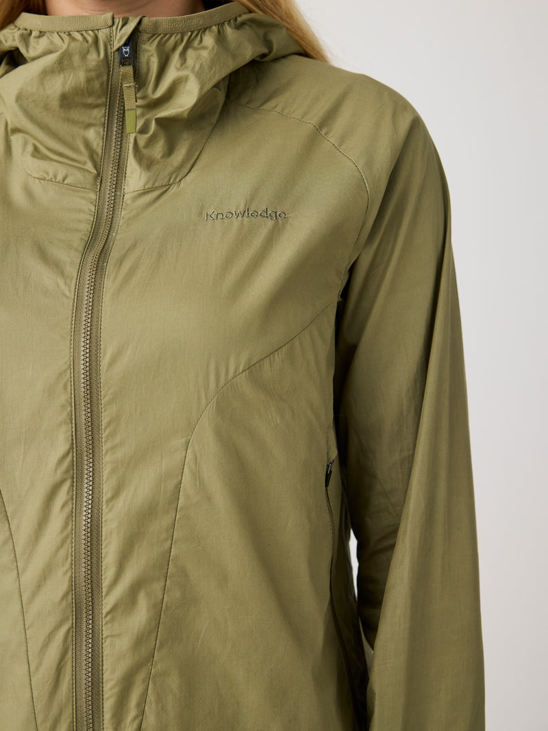KnowledgeCotton Apparel - WMN Vent ripstop 90 jacket Jackets 1068 Burned Olive