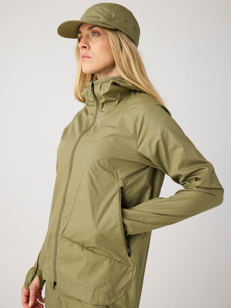 KnowledgeCotton Apparel - WMN Vent ripstop 90 jacket Jackets 1068 Burned Olive