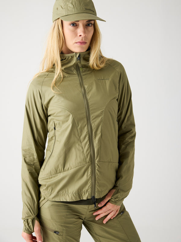 KnowledgeCotton Apparel - WMN Vent ripstop 90 jacket Jackets 1068 Burned Olive