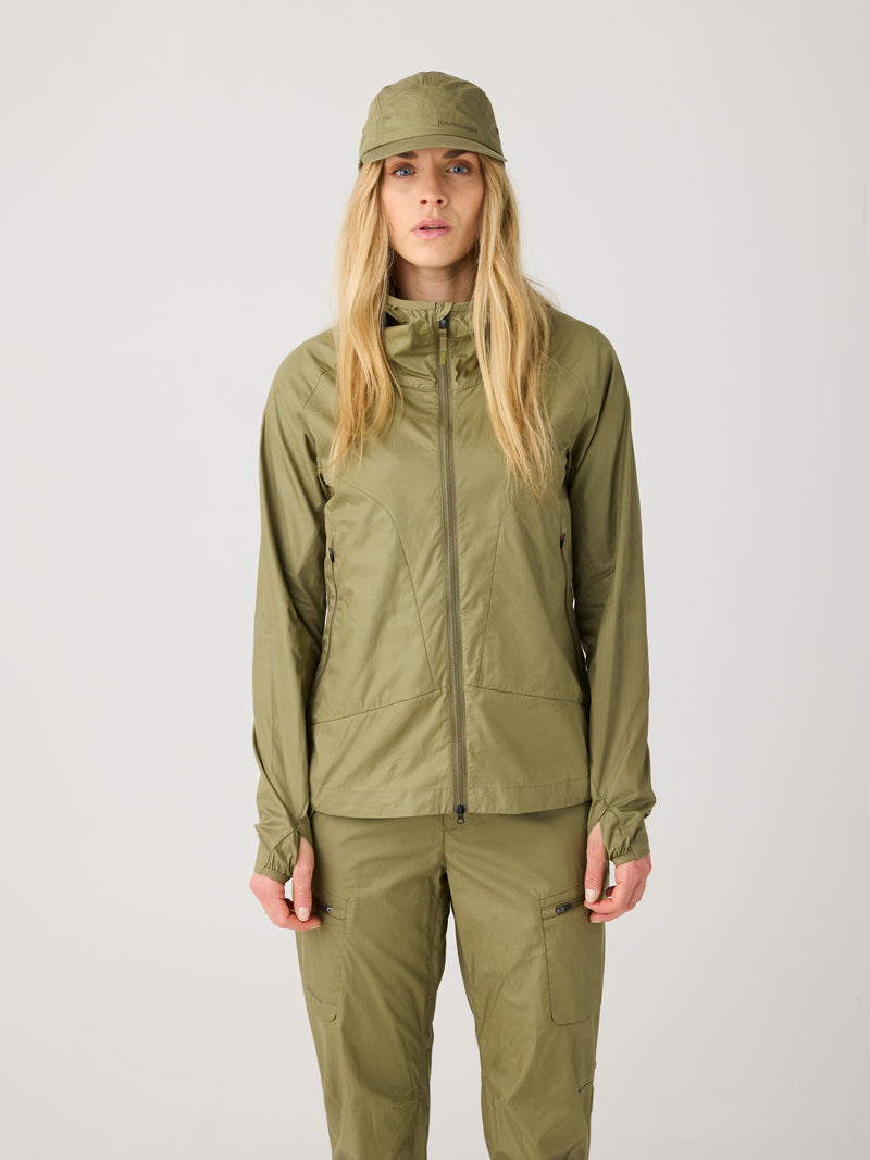 KnowledgeCotton Apparel - WMN Vent ripstop 90 jacket Jackets 1068 Burned Olive