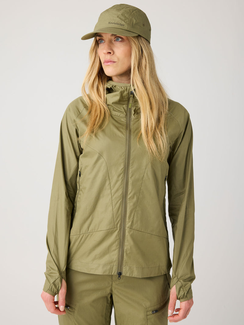 KnowledgeCotton Apparel - WMN Vent ripstop 90 jacket Jackets 1068 Burned Olive