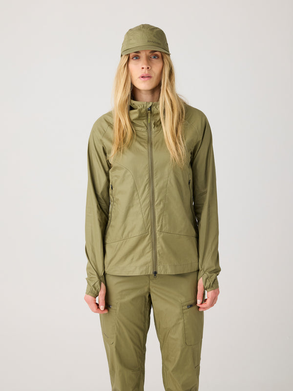 KnowledgeCotton Apparel - WMN Vent ripstop 90 jacket Jackets 1068 Burned Olive