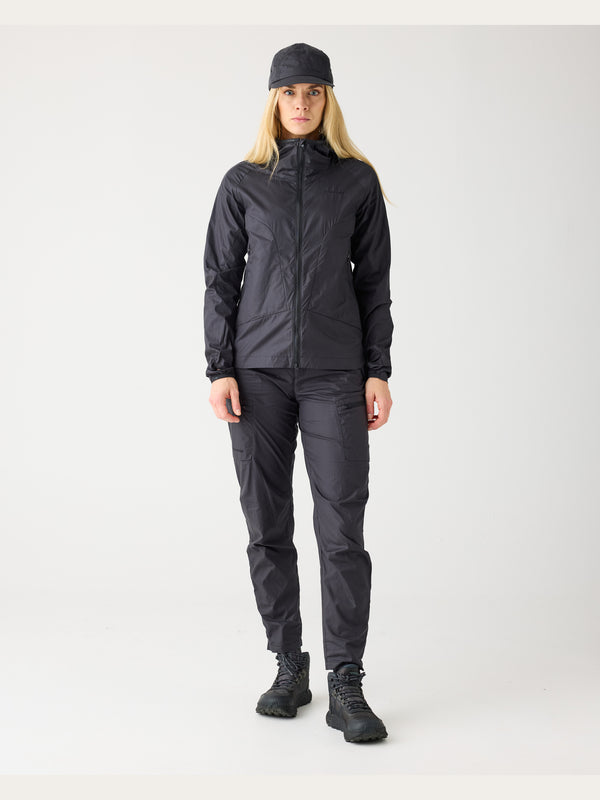 KnowledgeCotton Apparel - WMN Vent ripstop 90 pants Pants 1300 Black Jet