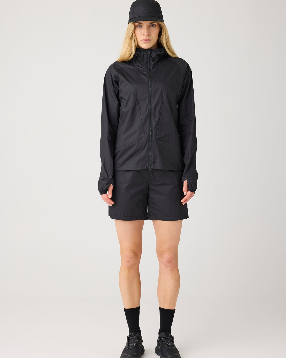 KnowledgeCotton Apparel - WMN Vent ripstop 90 shorts Shorts 1300 Black Jet