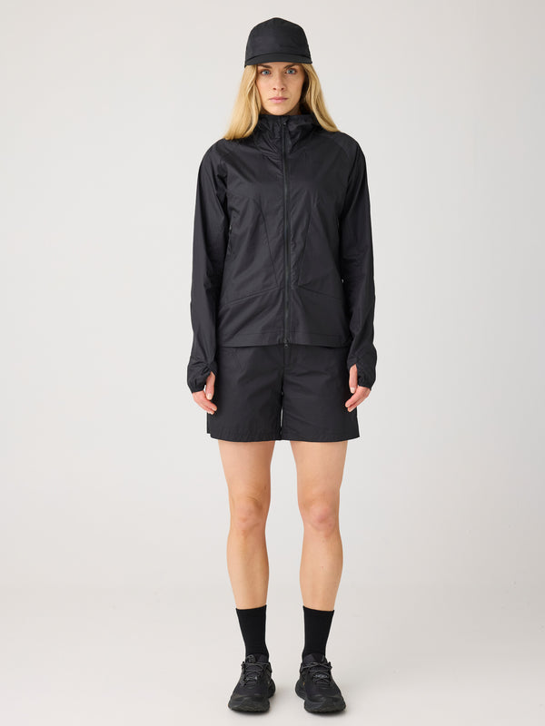 KnowledgeCotton Apparel - WMN Vent ripstop 90 shorts Shorts 1300 Black Jet