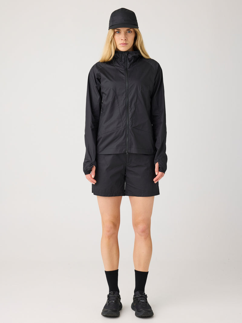 KnowledgeCotton Apparel - WMN Vent ripstop 90 shorts Shorts 1300 Black Jet