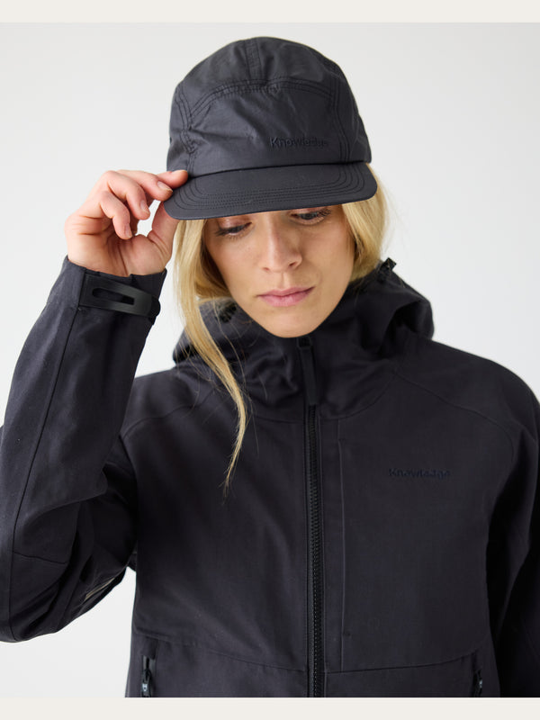 KnowledgeCotton Apparel - UNI Vent riptop 90 5-panel cap Caps 1300 Black Jet