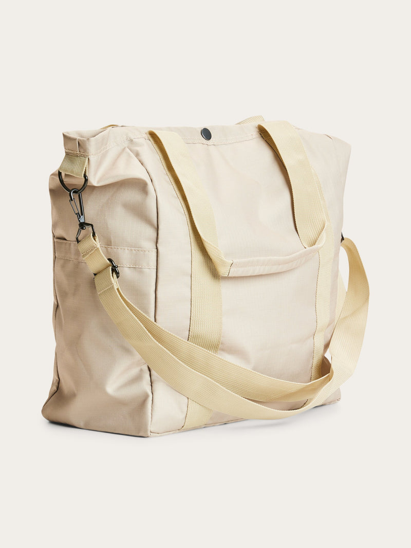 KnowledgeCotton Apparel - UNI Big Tote pack with shoulderstrap Bags 1347 Safari