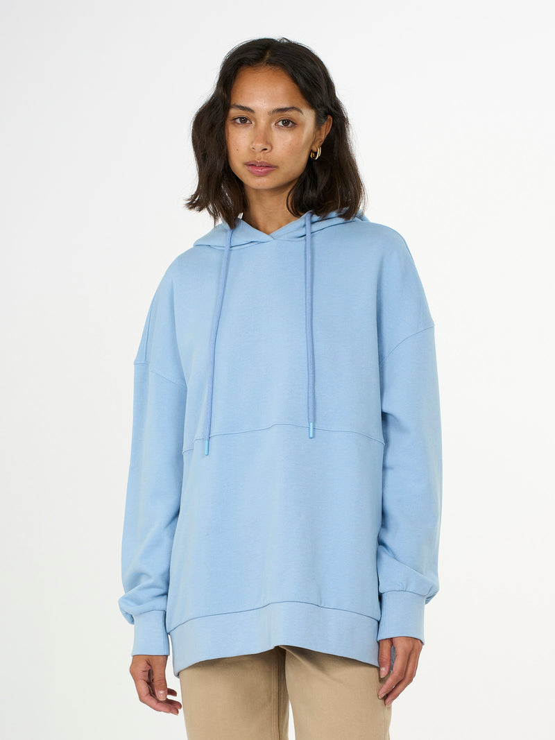 KnowledgeCotton Apparel - WMN Boyfriend fit sweatshirt Sweats 1377 Airy Blue