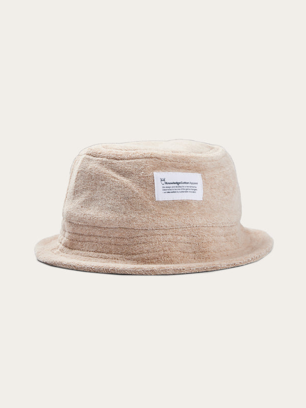 KnowledgeCotton Apparel - YOUNG Kids Terry bucket hat Hats 1347 Safari