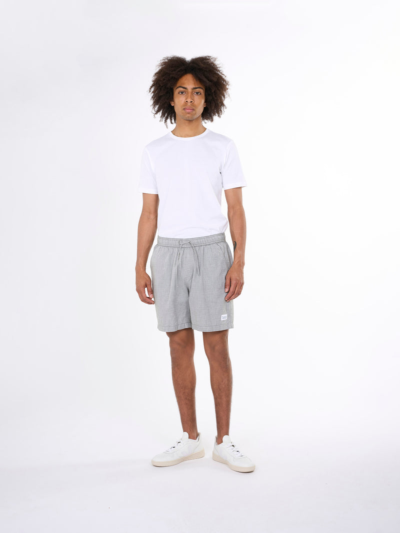 KnowledgeCotton Apparel - MEN Loose woven shorts Shorts 1090 Forrest Night