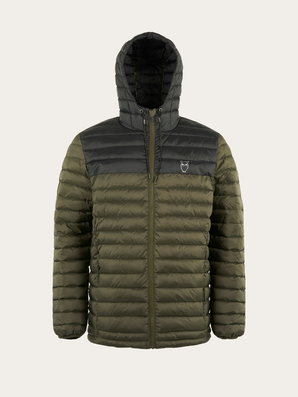 KnowledgeCotton Apparel - YOUNG REPREVE ™ rib stop quilted Jacket THERMO ACTIVE™ Jackets 1090 Forrest Night