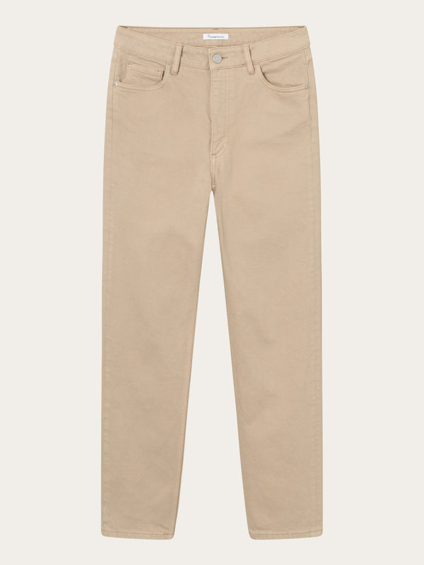 KnowledgeCotton Apparel - WMN STELLA tapered Twill Pants Pants 1332 Incense