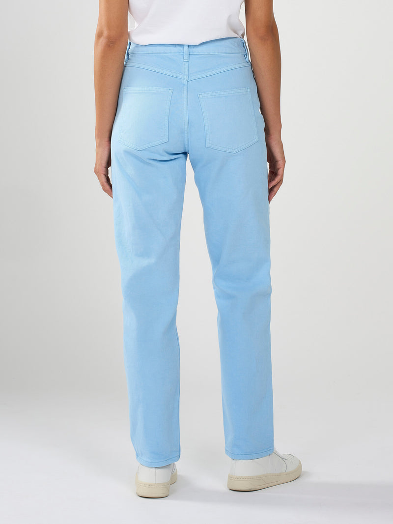 KnowledgeCotton Apparel - WMN STELLA tapered Twill Pants Pants 1377 Airy Blue